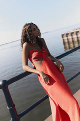 MARIA CONCHITA Dress – Salmon