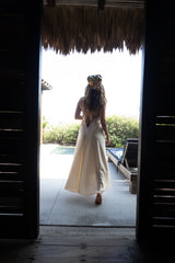 Vestido Crudo Encaje Talla única