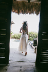 Vestido Crudo Encaje Talla única