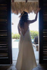 Vestido Crudo Encaje Talla única