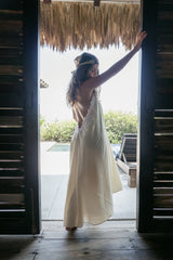 Vestido Crudo Encaje Talla única