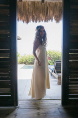 Vestido Crudo Encaje Talla única