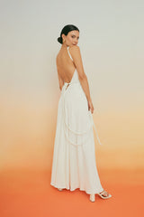 White braided dress