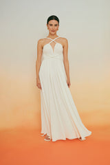 White braided dress