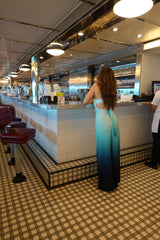 Strapless Blue Degrade