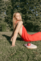Vestido Salmon Encaje Talla única