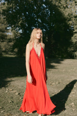 Vestido Salmon Encaje Talla única