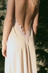 Vestido Crudo Encaje Talla única