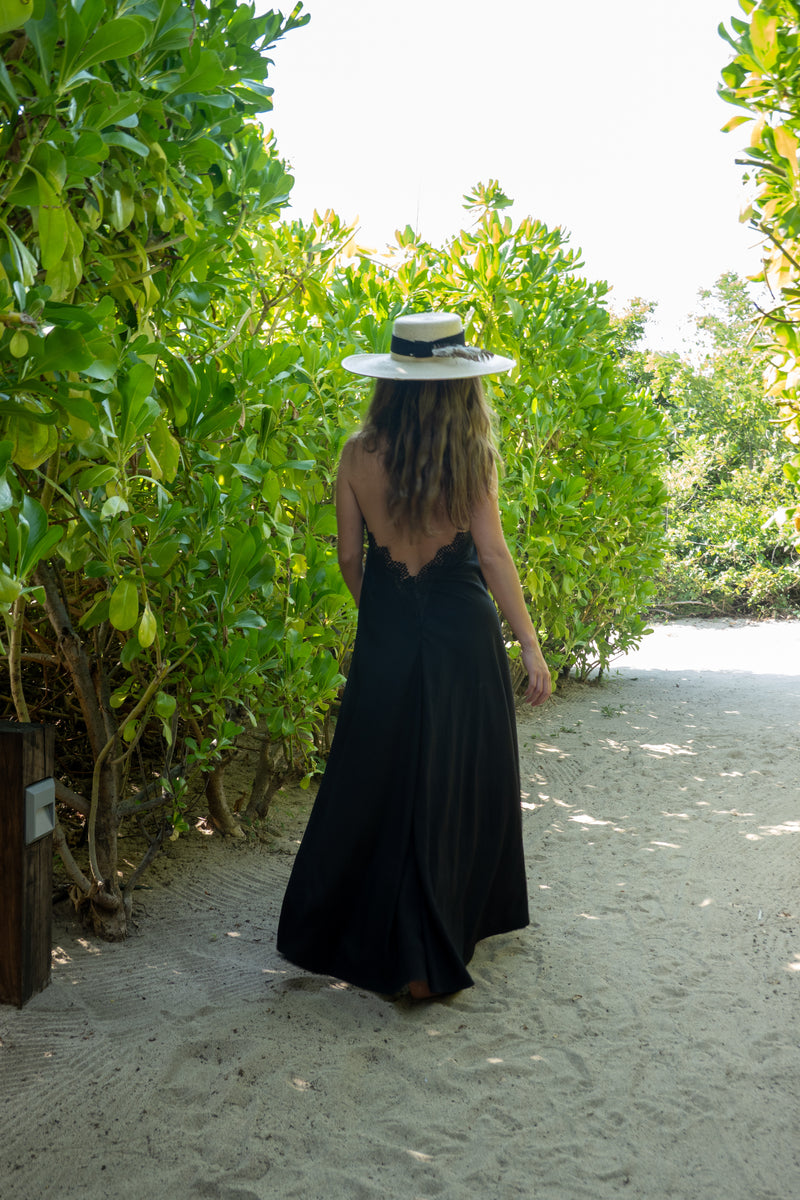 Vestido Negro Encaje Talla única