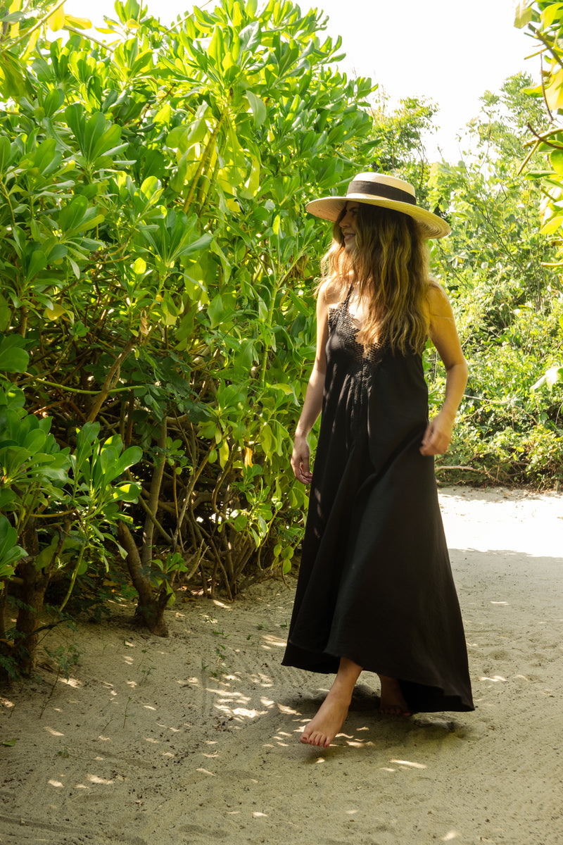 Vestido Negro Encaje Talla única