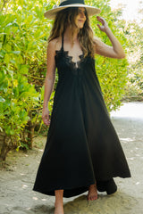 Vestido Negro Encaje Talla única