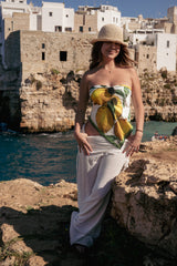 Amalfi Lemons Satin Scarf