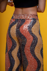 Serpentine Sequin Trousers