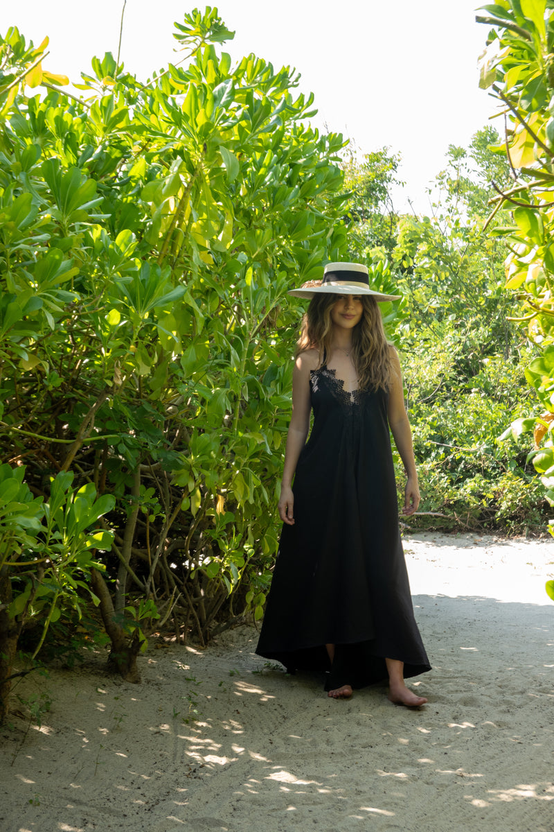 Vestido Negro Encaje Talla única