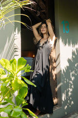 Vestido Negro Encaje Talla única