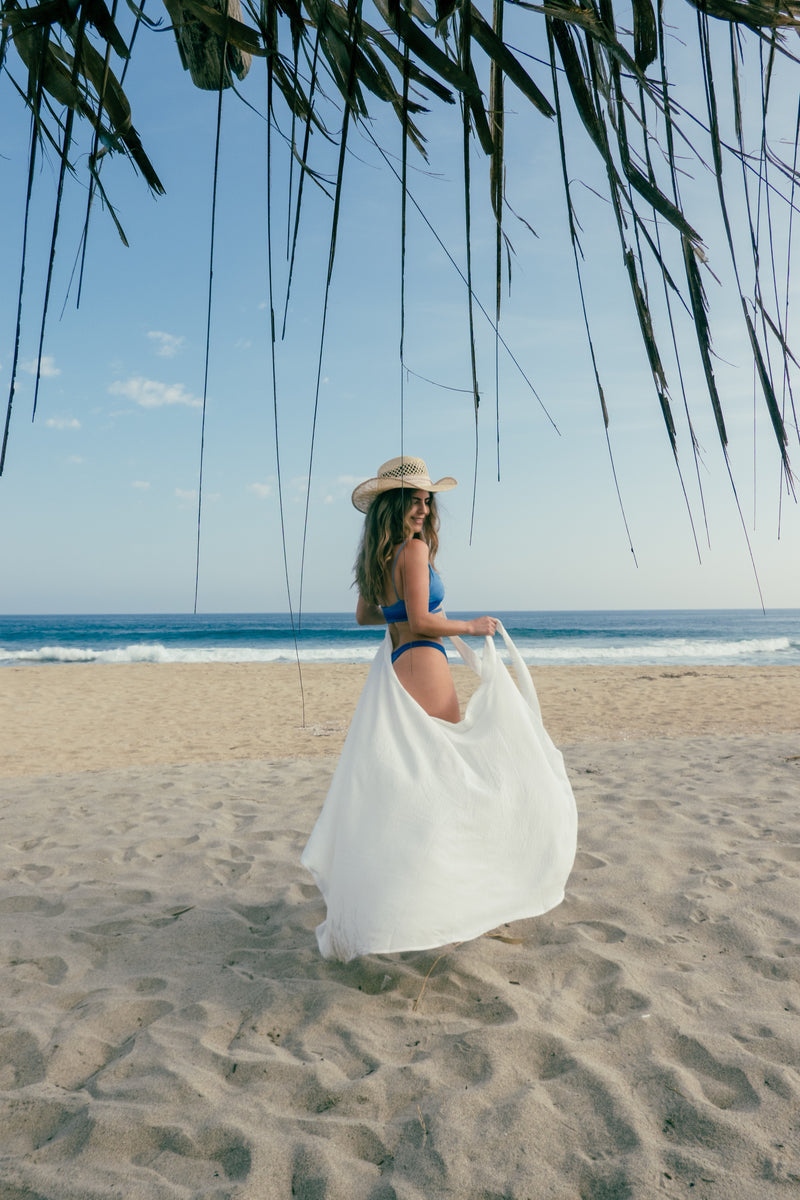 White Pareo Skirt