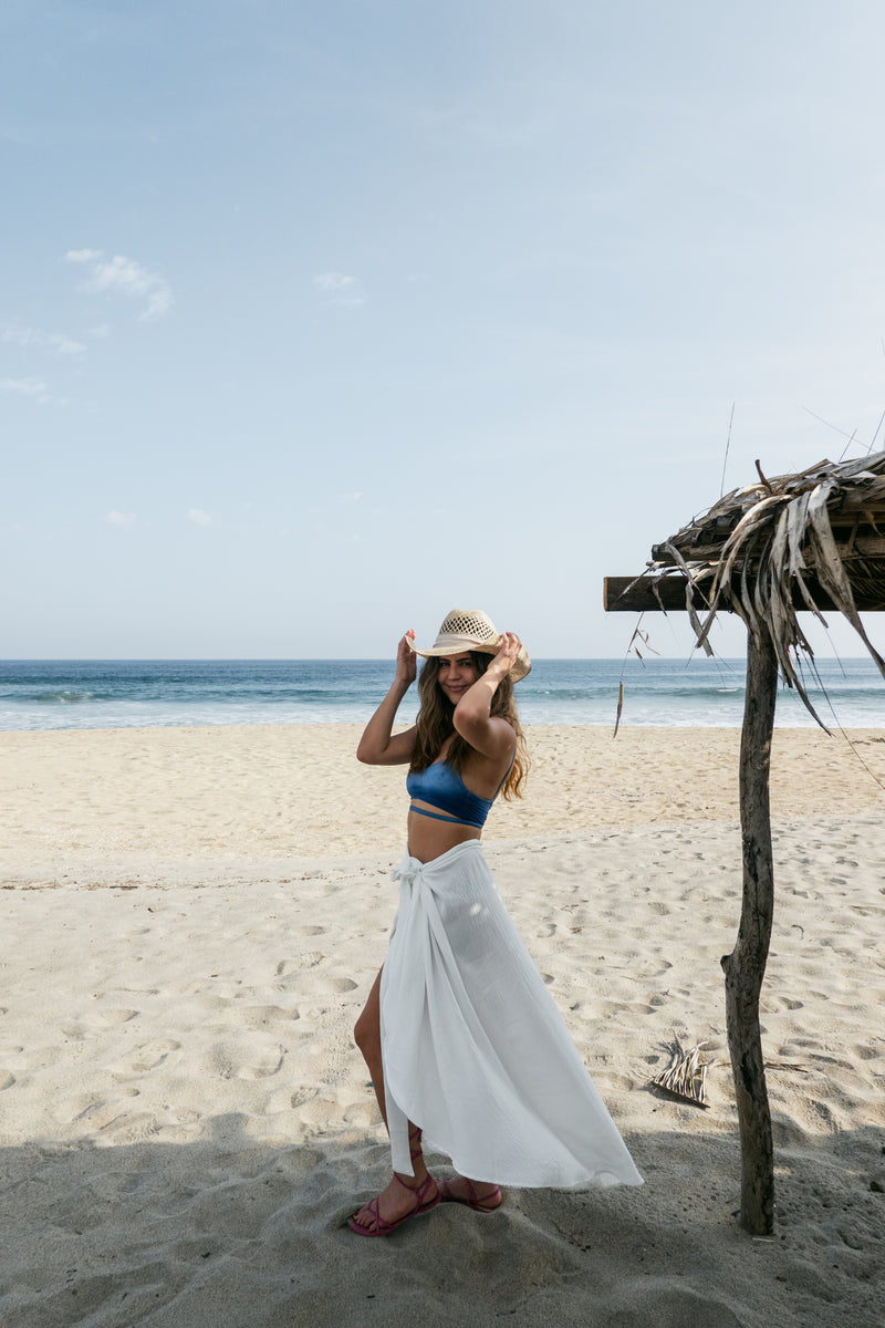 White Pareo Skirt