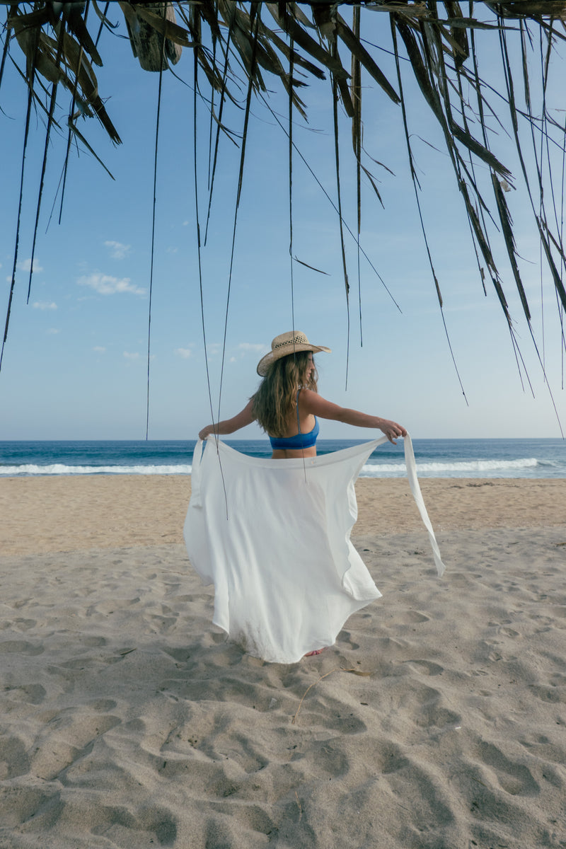 White Pareo Skirt