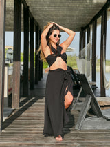 Black Pareo Skirt
