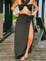 Black Pareo Skirt