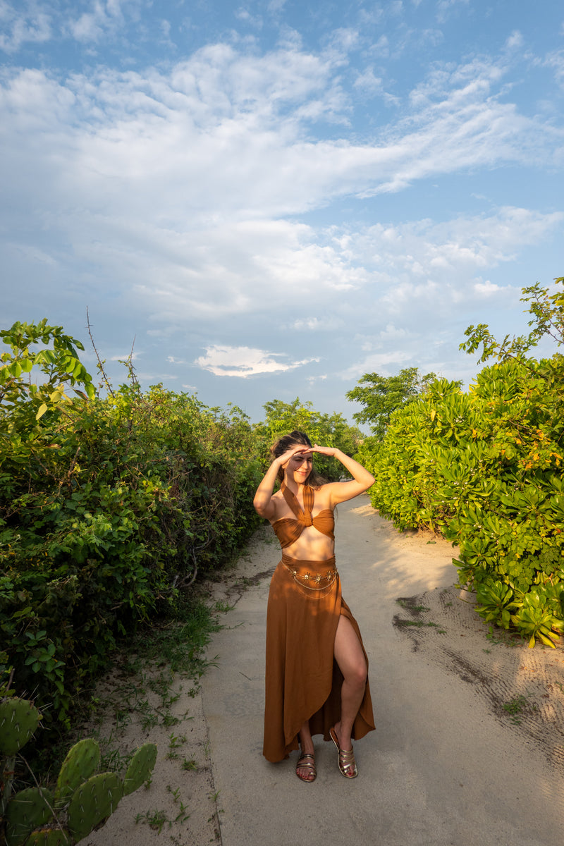 Ocre Pareo Skirt