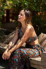 Half shoulder romba dress
