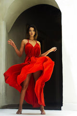 Red Braided Dress